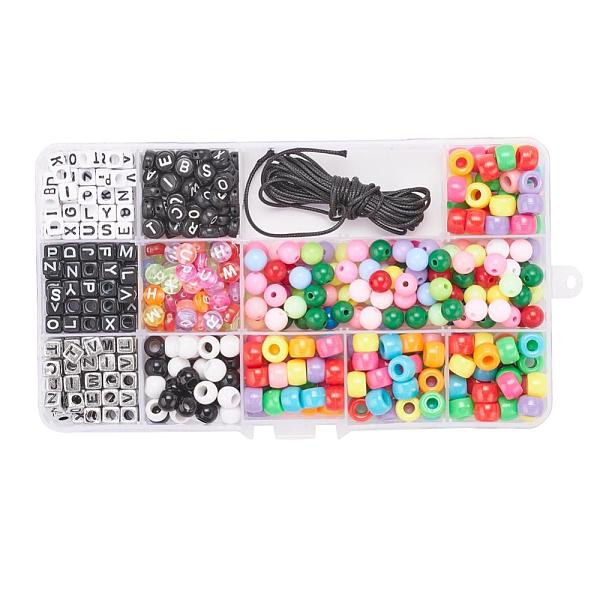 PandaHall DIY Jewelry Set Making, Bracelet with Plated & Initial & Opaque & Transparent & Acrylic Beads and Braided Korean Waxed Polyester..., Multicolor
PandaHall DIY Jewelry Set Making, Bracelet with Plated & Initial & Opaque & Transparent & Acrylic Beads and Braided Korean Waxed Polyester..., Multicolor