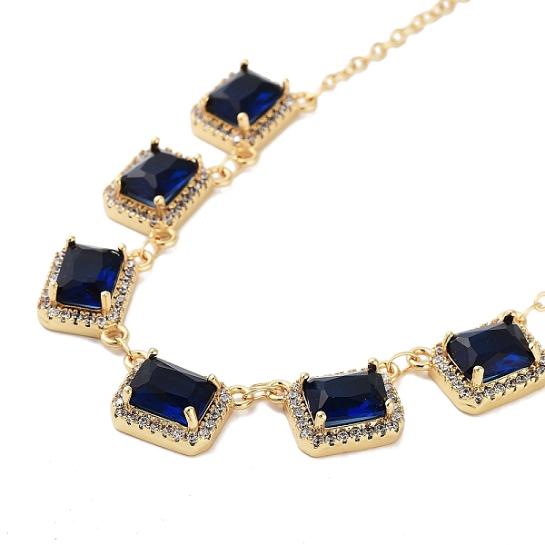 PandaHall Rack Plating Brass Micro Pave Cubic Zirconia Necklaces, with Rectangle Glass, Cadmium Free & Lead Free, Midnight Blue, 15.55~15.75...
PandaHall Rack Plating Brass Micro Pave Cubic Zirconia Necklaces, with Rectangle Glass, Cadmium Free & Lead Free, Midnight Blue, 15.55~15.75...