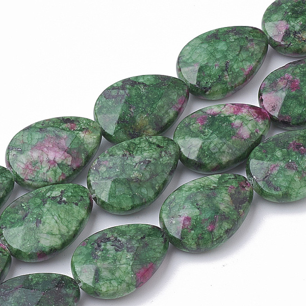 PandaHall Natural Ruby in Zoisite Beads Strands, Faceted, Dyed, teardrop, 18x13x5mm, Hole: 1mm, about 22pcs/strand, 15.5 inch Ruby in...
PandaHall Natural Ruby in Zoisite Beads Strands, Faceted, Dyed, teardrop, 18x13x5mm, Hole: 1mm, about 22pcs/strand, 15.5 inch Ruby in...