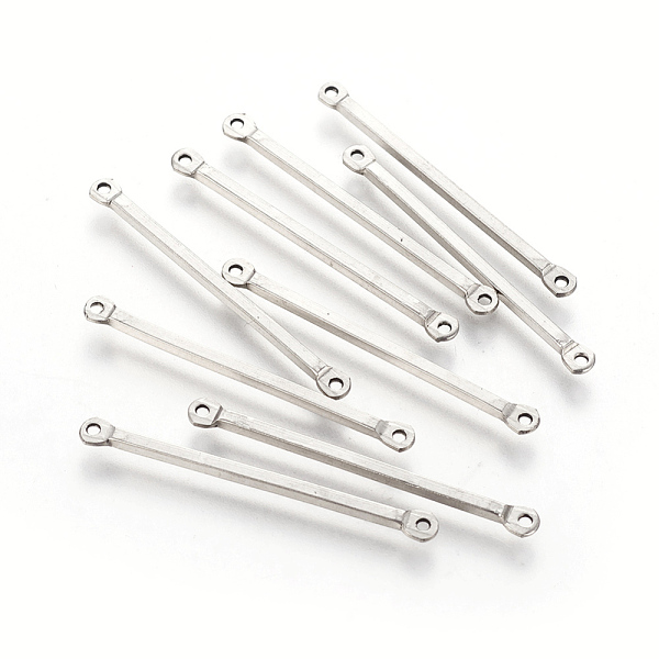 PandaHall 201 Stainless Steel Links connectors, Bar, Stainless Steel Color, 36x1.5x1.5mm, Hole: 1.2mm 201 Stainless Steel Others
PandaHall 201 Stainless Steel Links connectors, Bar, Stainless Steel Color, 36x1.5x1.5mm, Hole: 1.2mm 201 Stainless Steel Others