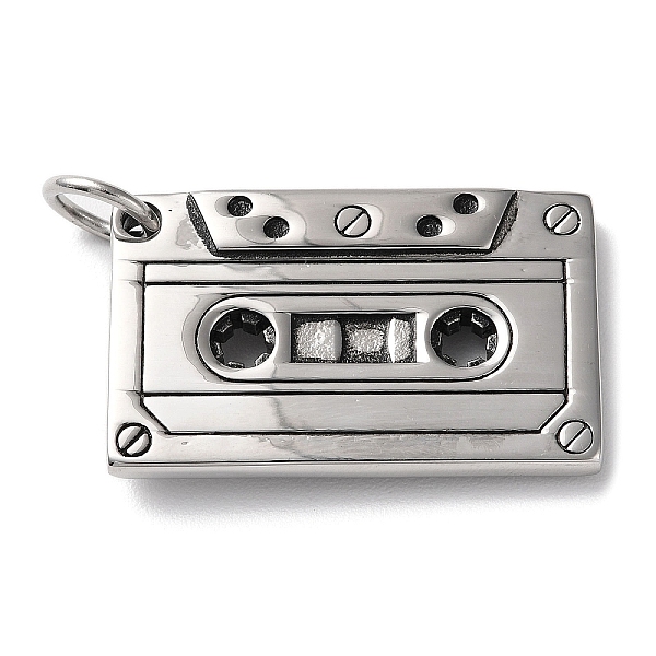 PandaHall Ion Plating(IP) 304 Stainless Steel Pendants, with Jump Ring, Tape Charm, Antique Silver, 23.5x38x5.5mm, Hole: 6.8mm 304 Stainless...
PandaHall Ion Plating(IP) 304 Stainless Steel Pendants, with Jump Ring, Tape Charm, Antique Silver, 23.5x38x5.5mm, Hole: 6.8mm 304 Stainless...
