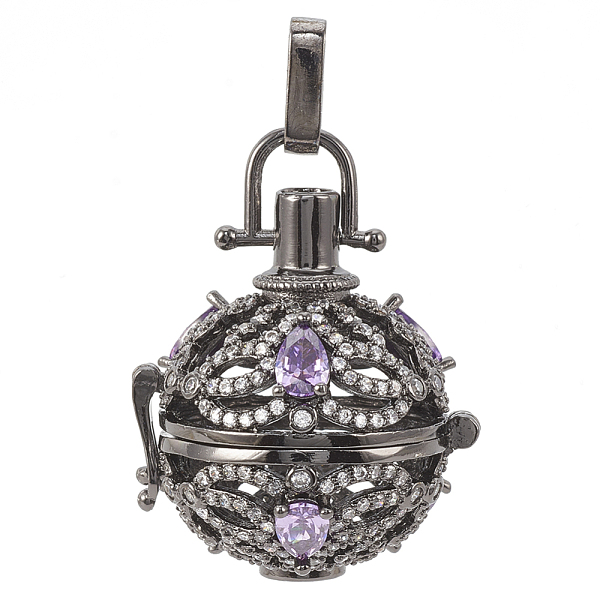 PandaHall Brass Cage Pendants, For Chime Ball Pendant Necklaces Making, with Micro Pave Cubic Zirconia, Hollow Round, Clear & Lilac...
PandaHall Brass Cage Pendants, For Chime Ball Pendant Necklaces Making, with Micro Pave Cubic Zirconia, Hollow Round, Clear & Lilac...