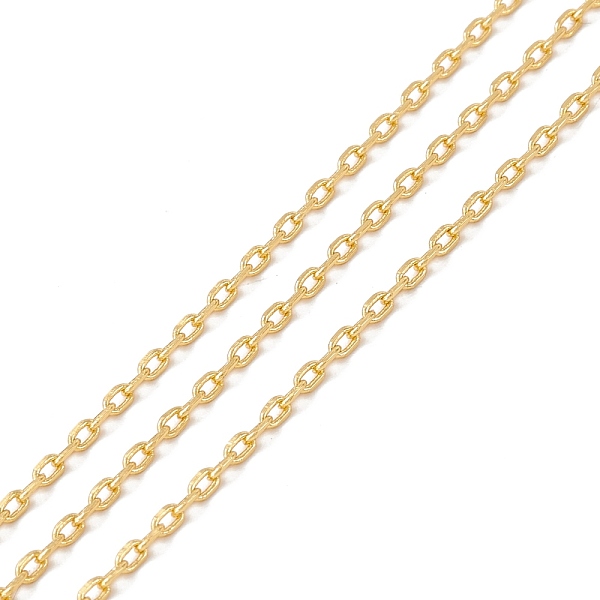 PandaHall Brass Cable Chains, Long-Lasting Plated, Soldered, with Spool, Cadmium Free & Lead Free, Real 18K Gold Plated, 2.2x1.4x0.4mm Brass
PandaHall Brass Cable Chains, Long-Lasting Plated, Soldered, with Spool, Cadmium Free & Lead Free, Real 18K Gold Plated, 2.2x1.4x0.4mm Brass