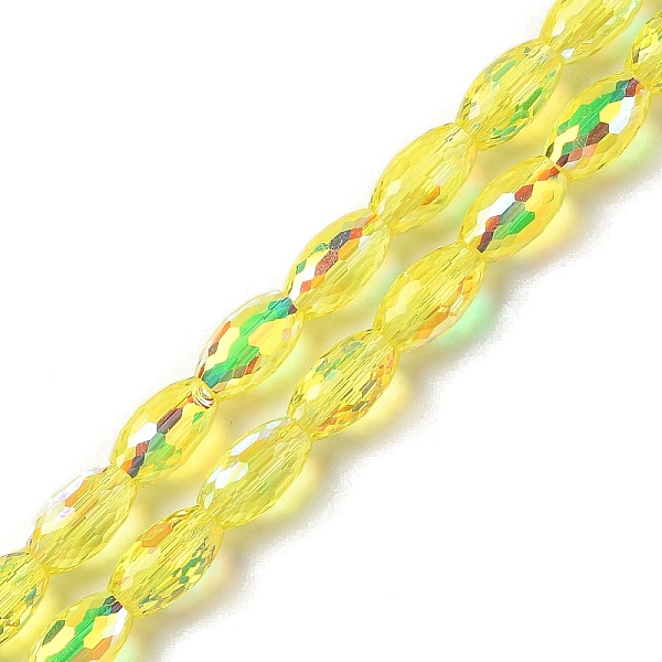 PandaHall AB Color Plated Transparent Electroplate Beads Strands, Faceted, Oval, Yellow, 10x6mm, Hole: 1.2mm, about 60pcs/strand, 24.02''...
PandaHall AB Color Plated Transparent Electroplate Beads Strands, Faceted, Oval, Yellow, 10x6mm, Hole: 1.2mm, about 60pcs/strand, 24.02''...