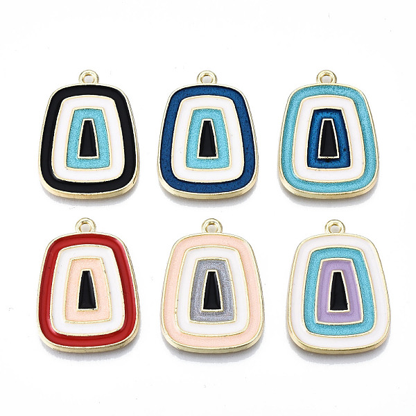 PandaHall Eco-Friendly Alloy Enamel Pendants, Cadmium Free & Lead Free & Nickel Free, Trapezoid, Light Gold, Mixed Color, 29x21x2mm, Hole..., Multicolor
PandaHall Eco-Friendly Alloy Enamel Pendants, Cadmium Free & Lead Free & Nickel Free, Trapezoid, Light Gold, Mixed Color, 29x21x2mm, Hole..., Multicolor