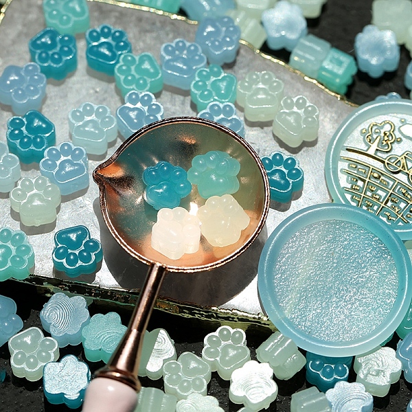 PandaHall 150Pcs Sealing Wax Particles, for Retro Seal Stamp, Paw Print, Dark Turquoise, 10mm Wax Paw Print
PandaHall 150Pcs Sealing Wax Particles, for Retro Seal Stamp, Paw Print, Dark Turquoise, 10mm Wax Paw Print