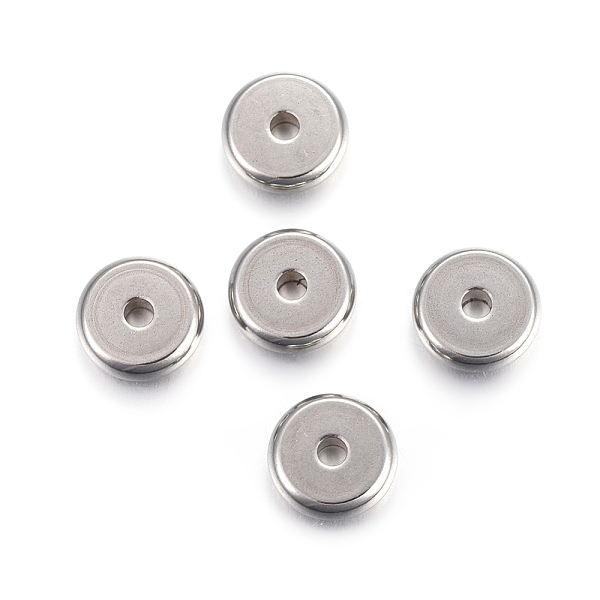 PandaHall 304 Stainless Steel Spacer Beads, Flat Round, Stainless Steel Color, 8x2.5mm, Hole: 1.8mm 304 Stainless Steel Flat Round
PandaHall 304 Stainless Steel Spacer Beads, Flat Round, Stainless Steel Color, 8x2.5mm, Hole: 1.8mm 304 Stainless Steel Flat Round