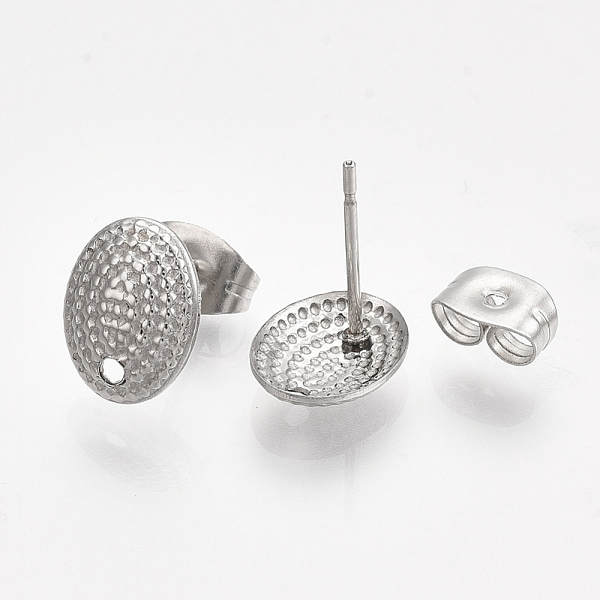 PandaHall 304 Stainless Steel Stud Earring Findings, with Ear Nuts/Earring Backs, Oval, Stainless Steel Color, 9.5x7.5mm, Hole: 1mm, Pin...
PandaHall 304 Stainless Steel Stud Earring Findings, with Ear Nuts/Earring Backs, Oval, Stainless Steel Color, 9.5x7.5mm, Hole: 1mm, Pin...