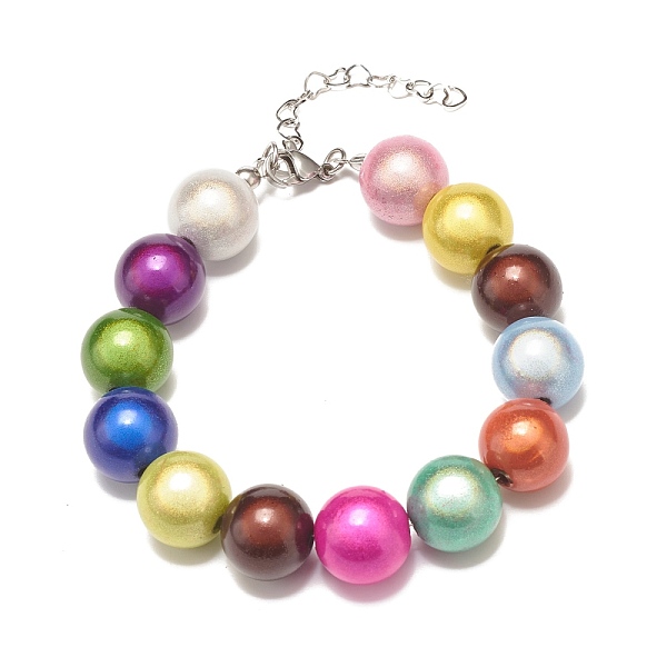PandaHall Acrylic Round Beaded Bracelet for Women, Colorful, 10-1/8 inch(25.7cm) Acrylic
PandaHall Acrylic Round Beaded Bracelet for Women, Colorful, 10-1/8 inch(25.7cm) Acrylic