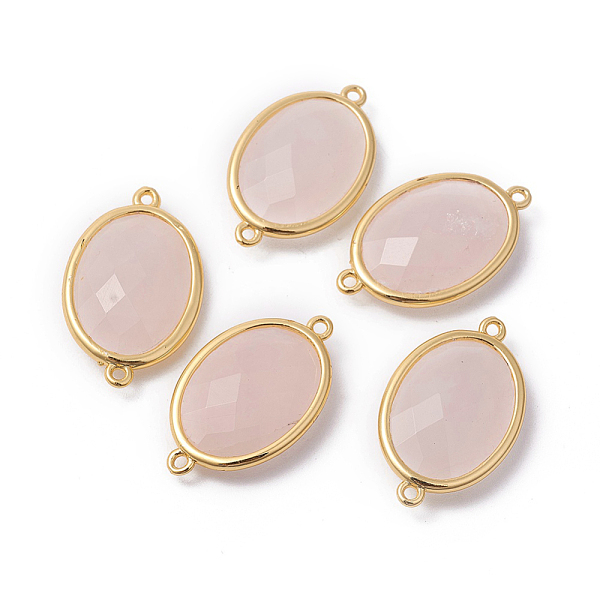 PandaHall Golden Tone Brass Rose Quartz Links, Faceted, Oval, 26x15x6mm, Hole: 1~2mm Rose Quartz Oval
PandaHall Golden Tone Brass Rose Quartz Links, Faceted, Oval, 26x15x6mm, Hole: 1~2mm Rose Quartz Oval