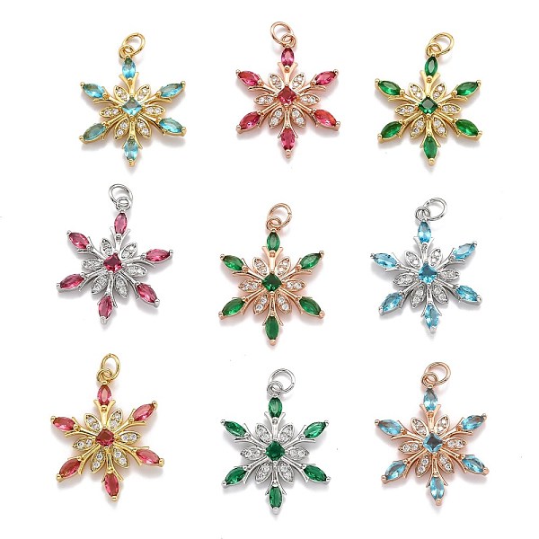 PandaHall Brass Cubic Zirconia Pendants, Long-Lasting Plated, Snowflake, Mixed Color, 24.5x19x4mm, Hole: 3.6mm Brass+Cubic Zirconia..., Multicolor
PandaHall Brass Cubic Zirconia Pendants, Long-Lasting Plated, Snowflake, Mixed Color, 24.5x19x4mm, Hole: 3.6mm Brass+Cubic Zirconia..., Multicolor