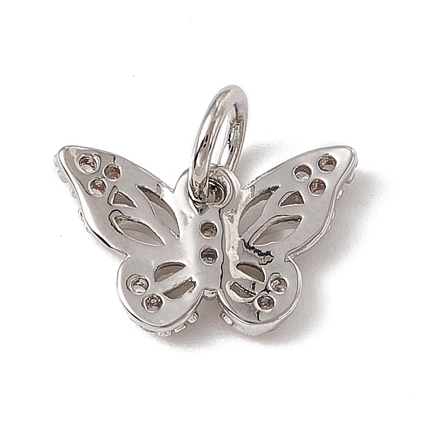 PandaHall Brass Micro Pave Cubic Zirconia Charms, with Jump Rings, Butterfly Charms, Platinum, 8x12x2mm, Hole: 3.4mm Brass+Cubic Zirconia..., Clear
PandaHall Brass Micro Pave Cubic Zirconia Charms, with Jump Rings, Butterfly Charms, Platinum, 8x12x2mm, Hole: 3.4mm Brass+Cubic Zirconia..., Clear