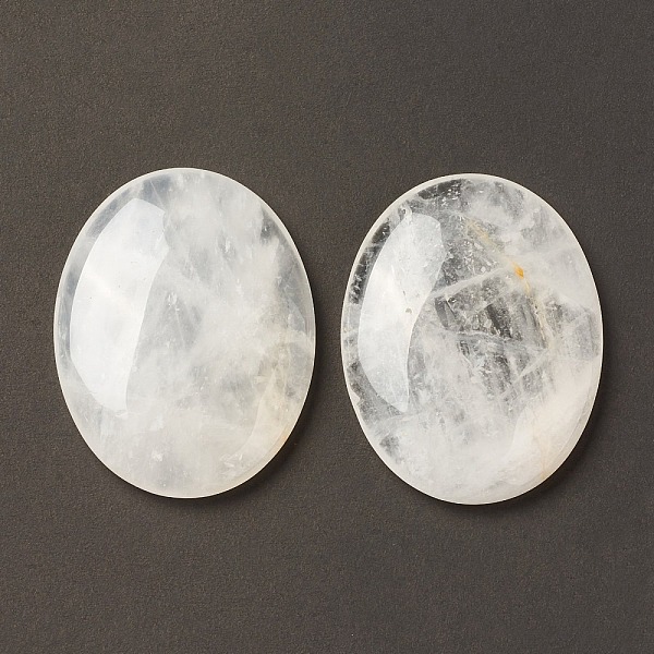 PandaHall Natural Quartz Crystal Worry Stone for Anxiety Therapy, Oval Thumb Stone, 45x34~35x7~8.5mm Quartz Crystal Oval
PandaHall Natural Quartz Crystal Worry Stone for Anxiety Therapy, Oval Thumb Stone, 45x34~35x7~8.5mm Quartz Crystal Oval