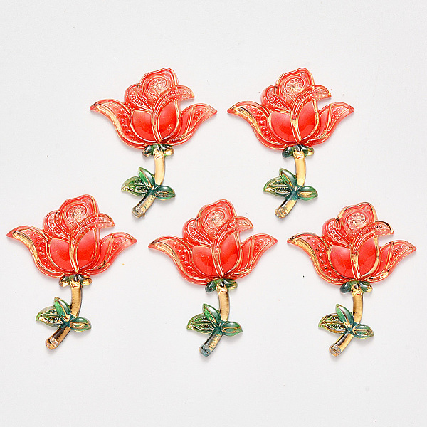 PandaHall Valentine's Day Theme, Transparent Acrylic Links connectors, with Plated Bottom, Rose, Orange Red, 51x41x5.5mm, Hole: 0.9mm...
PandaHall Valentine's Day Theme, Transparent Acrylic Links connectors, with Plated Bottom, Rose, Orange Red, 51x41x5.5mm, Hole: 0.9mm...