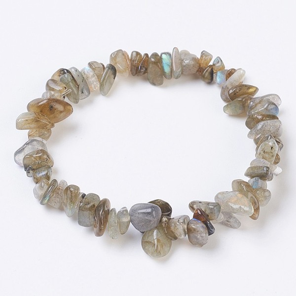 PandaHall Natural Labradorite Stretch Bracelets, Nuggets, 2-1/8 inch(5.5cm) Labradorite
PandaHall Natural Labradorite Stretch Bracelets, Nuggets, 2-1/8 inch(5.5cm) Labradorite