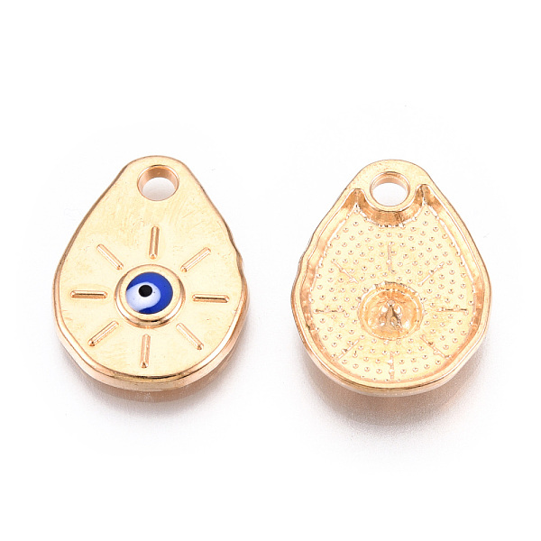 PandaHall Rack Plating Light Gold Tone Alloy Enamel Pendants, Cadmium Free & Nickel Free & Lead Free, Teardrop with Evil Eye Charms, Blue...
PandaHall Rack Plating Light Gold Tone Alloy Enamel Pendants, Cadmium Free & Nickel Free & Lead Free, Teardrop with Evil Eye Charms, Blue...