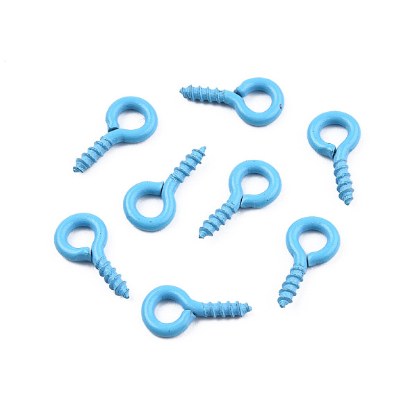 PandaHall Spray Painted Iron Screw Eye Pin Peg Bails, For Half Drilled Beads, Cadmium Free & Nickel Free & Lead Free, Deep Sky Blue...
PandaHall Spray Painted Iron Screw Eye Pin Peg Bails, For Half Drilled Beads, Cadmium Free & Nickel Free & Lead Free, Deep Sky Blue...