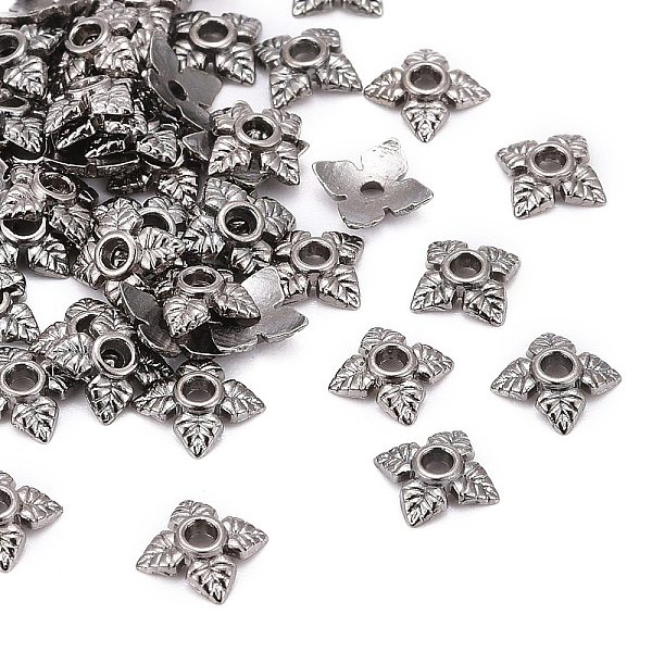 PandaHall Tibetan Style Alloy Bead Caps, Flower, 4-Petal, Cadmium Free & Nickel Free & Lead Free, Gunmetal, 6x6x2mm, Hole: 1mm Alloy
PandaHall Tibetan Style Alloy Bead Caps, Flower, 4-Petal, Cadmium Free & Nickel Free & Lead Free, Gunmetal, 6x6x2mm, Hole: 1mm Alloy
