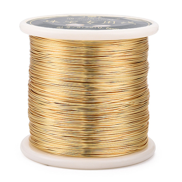 PandaHall Copper Jewelry Wire, Round, Lead Free & Nickel Free & Cadmium Free, with Spool, Real 14K Gold Plated, 22 Gauge, 0.6mm, about...
PandaHall Copper Jewelry Wire, Round, Lead Free & Nickel Free & Cadmium Free, with Spool, Real 14K Gold Plated, 22 Gauge, 0.6mm, about...