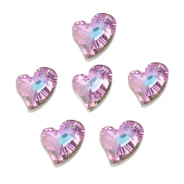 PandaHall Electroplate Glass Pendants, Back Plated, Faceted, Heart Charms, Plum, 17x13x6mm, Hole: 1.2mm Glass Heart Purple
PandaHall Electroplate Glass Pendants, Back Plated, Faceted, Heart Charms, Plum, 17x13x6mm, Hole: 1.2mm Glass Heart Purple