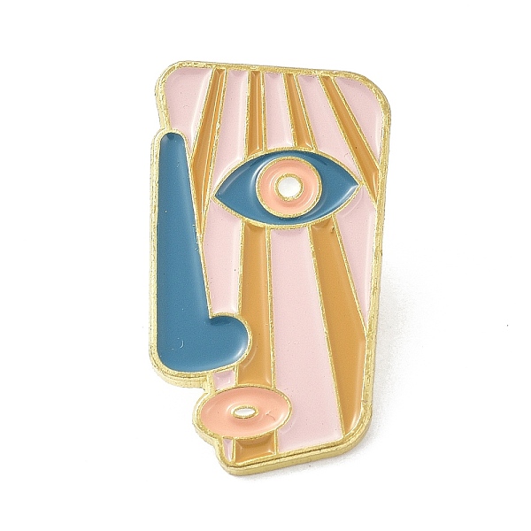 PandaHall Alloy Enamel Brooch, Enamel Pin, Abstract Painting Face, Cyan, 27x15x9.5mm Alloy+Enamel Cyan
PandaHall Alloy Enamel Brooch, Enamel Pin, Abstract Painting Face, Cyan, 27x15x9.5mm Alloy+Enamel Cyan