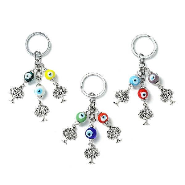 PandaHall Alloy Tree of Life Pendant Keychain, with Handmade Evil Eye Lampwork Beads and Split Key Rings, Mixed Color, 10.5cm Alloy Tree of..., Multicolor
PandaHall Alloy Tree of Life Pendant Keychain, with Handmade Evil Eye Lampwork Beads and Split Key Rings, Mixed Color, 10.5cm Alloy Tree of..., Multicolor