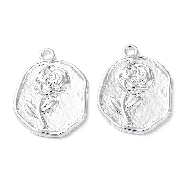 PandaHall Alloy Pendants, Long-Lasting Plated, Nuggest with Rose, Silver, 22.5x17.5x2mm, Hole: 1.6mm Alloy Flower
PandaHall Alloy Pendants, Long-Lasting Plated, Nuggest with Rose, Silver, 22.5x17.5x2mm, Hole: 1.6mm Alloy Flower