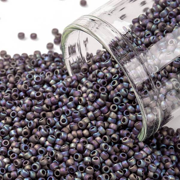 PandaHall TOHO Round Seed Beads, Japanese Seed Beads, (166CF) Transparent AB Frost Amethyst, 15/0, 1.5mm, Hole: 0.7mm, about 15000pcs/50g..., Purple
PandaHall TOHO Round Seed Beads, Japanese Seed Beads, (166CF) Transparent AB Frost Amethyst, 15/0, 1.5mm, Hole: 0.7mm, about 15000pcs/50g..., Purple