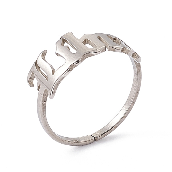 PandaHall 304 Stainless Steel Constellation Open Cuff Ring for Women, Libra, US Size 7 1/4(17.5mm) 304 Stainless Steel Libra
PandaHall 304 Stainless Steel Constellation Open Cuff Ring for Women, Libra, US Size 7 1/4(17.5mm) 304 Stainless Steel Libra