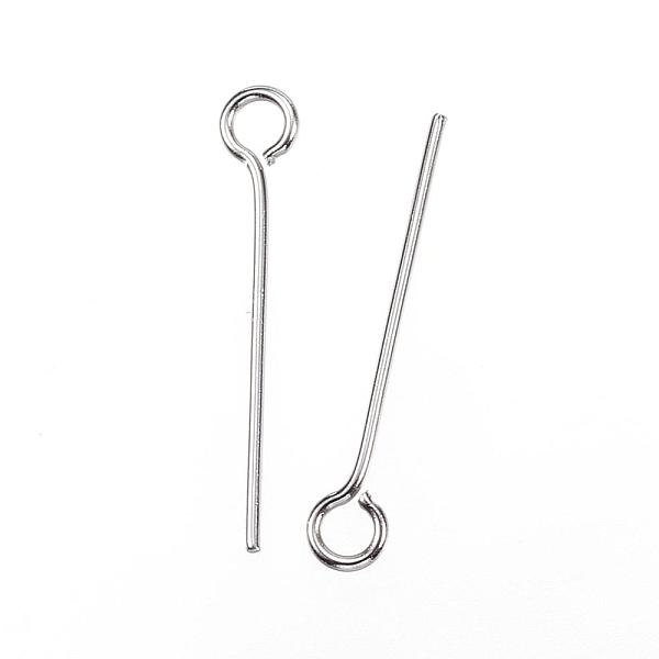PandaHall 304 Stainless Steel Eye Pin, Stainless Steel Color, 20mm, Hole: 2mm, Pin: 0.7mm 304 Stainless Steel
PandaHall 304 Stainless Steel Eye Pin, Stainless Steel Color, 20mm, Hole: 2mm, Pin: 0.7mm 304 Stainless Steel
