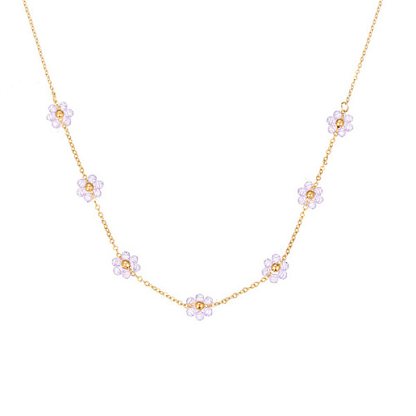 PandaHall Real 18K Gold Plated Stainless Steel Flower Beaded Pendant Necklaces for Women, Lilac, 17.72 inch(45cm) Stainless Steel Flower..., Purple
PandaHall Real 18K Gold Plated Stainless Steel Flower Beaded Pendant Necklaces for Women, Lilac, 17.72 inch(45cm) Stainless Steel Flower..., Purple