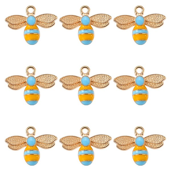 PandaHall Alloy Enamel Pendants, Cadmium Free & Lead Free, Light Gold, Bees, Deep Sky Blue & Gold, 17.5x22.5x4mm, Hole: 2mm Alloy+Enamel...
PandaHall Alloy Enamel Pendants, Cadmium Free & Lead Free, Light Gold, Bees, Deep Sky Blue & Gold, 17.5x22.5x4mm, Hole: 2mm Alloy+Enamel...