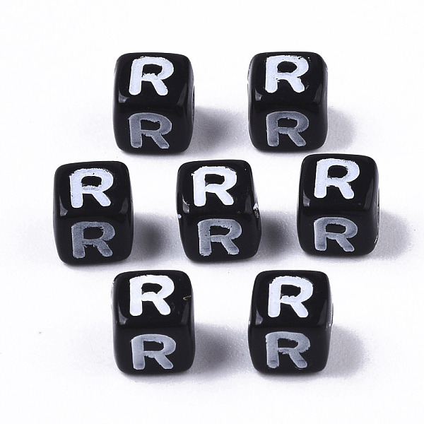PandaHall Opaque Acrylic Beads, Horizontal Hole, Alphabet Style, Cube, Black & White, Letter.R, 5x5x5mm, Hole: 2mm, about 5000pcs/500g...
PandaHall Opaque Acrylic Beads, Horizontal Hole, Alphabet Style, Cube, Black & White, Letter.R, 5x5x5mm, Hole: 2mm, about 5000pcs/500g...
