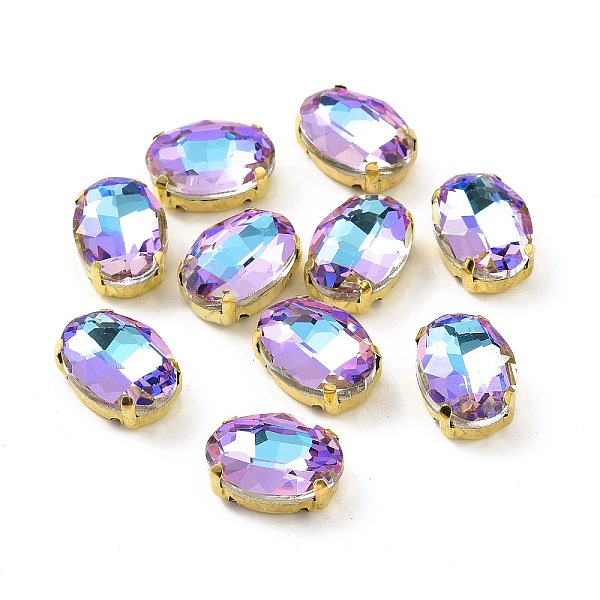PandaHall Oval Sew on Rhinestone, Faceted Glass Rhinestone, Multi-Strand Links, with Golden Tone 201 Stainless Steel Settings, Vitrail Light..., Purple
PandaHall Oval Sew on Rhinestone, Faceted Glass Rhinestone, Multi-Strand Links, with Golden Tone 201 Stainless Steel Settings, Vitrail Light..., Purple