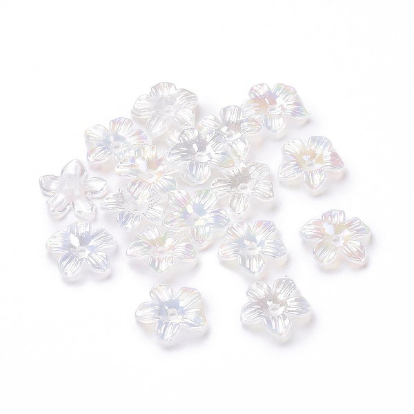 PandaHall Transparent Acrylic Bead Caps, 5-Petal Flower, Pearlized, Clear AB, 14x14x3mm, Hole: 1.6mm Acrylic White
PandaHall Transparent Acrylic Bead Caps, 5-Petal Flower, Pearlized, Clear AB, 14x14x3mm, Hole: 1.6mm Acrylic White