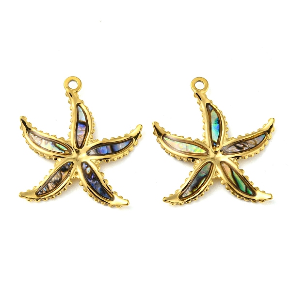 PandaHall Natural Paua Shell Pendants, Starfish Charms with Ion Plating(IP) 304 Stainless Steel Findings, Real 18K Gold Plated, 28x24x12mm...
PandaHall Natural Paua Shell Pendants, Starfish Charms with Ion Plating(IP) 304 Stainless Steel Findings, Real 18K Gold Plated, 28x24x12mm...