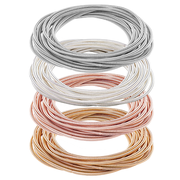 PandaHall BENECREAT 60Pcs 4 Colors Steel Round Snake Chain Stretch Bracelets Set, Minimalist Spring Bracelets for Women, Mixed Color, Inner...
PandaHall BENECREAT 60Pcs 4 Colors Steel Round Snake Chain Stretch Bracelets Set, Minimalist Spring Bracelets for Women, Mixed Color, Inner...