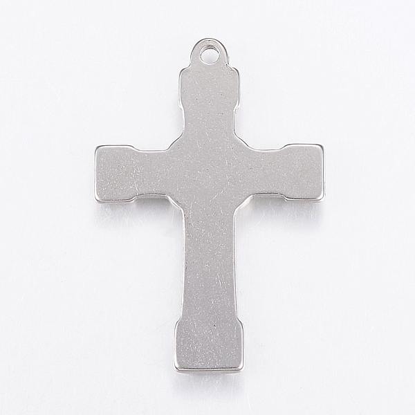 PandaHall 304 Stainless Steel Pendants, Cross, Stainless Steel Color, 42.5x29x4mm, Hole: 2.3~2.5mm 304 Stainless Steel Cross
PandaHall 304 Stainless Steel Pendants, Cross, Stainless Steel Color, 42.5x29x4mm, Hole: 2.3~2.5mm 304 Stainless Steel Cross