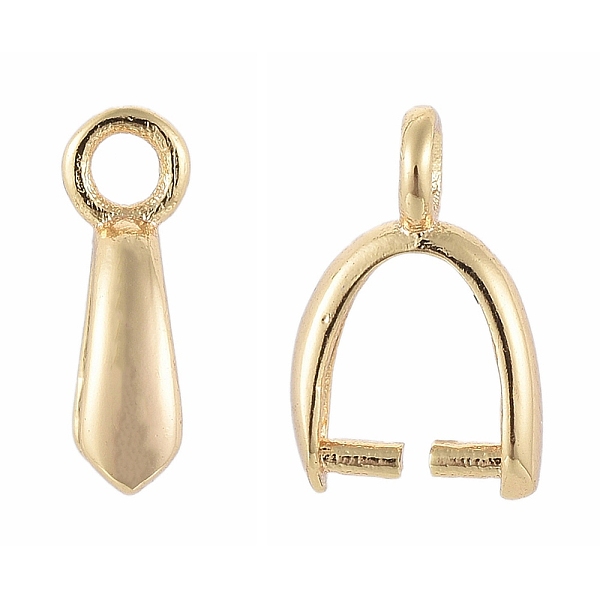 PandaHall Brass Pinch Bails, Nickel Free, Real 18K Gold Plated, 11x8x3mm, Hole: 2mm, Pin: 1mm, Inner Measure: 5x5mm Brass
PandaHall Brass Pinch Bails, Nickel Free, Real 18K Gold Plated, 11x8x3mm, Hole: 2mm, Pin: 1mm, Inner Measure: 5x5mm Brass