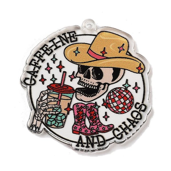 PandaHall Acrylic Pendants, Hallowmas Series Charms, Skull, Hat, 37x35.5x2.3mm, Hole: 1.6mm Acrylic Hat
PandaHall Acrylic Pendants, Hallowmas Series Charms, Skull, Hat, 37x35.5x2.3mm, Hole: 1.6mm Acrylic Hat
