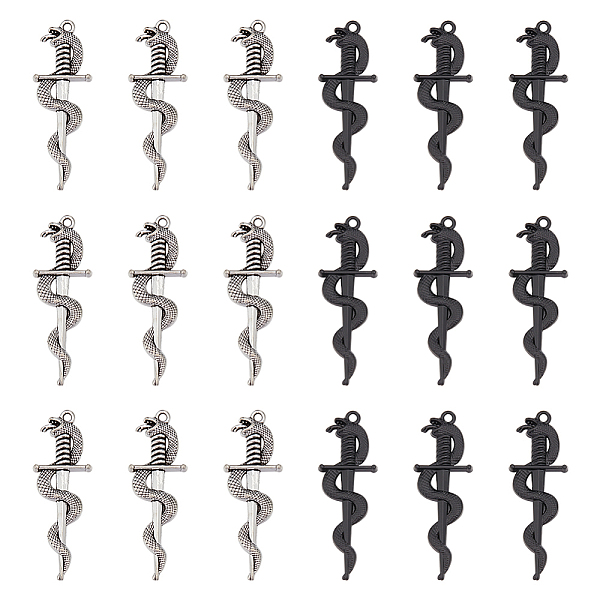 PandaHall UNICRAFTALE 40Pcs 2 Colors Sword with Snake Charms Alloy Sword Bookmark Charms Punk Hypoallergenic Charms for DIY Jewelry Making...
PandaHall UNICRAFTALE 40Pcs 2 Colors Sword with Snake Charms Alloy Sword Bookmark Charms Punk Hypoallergenic Charms for DIY Jewelry Making...