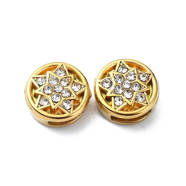 PandaHall Ion Plating(IP) 304 Stainless Steel Slide Charms, with Rhinestone, Real 18K Gold Plated, Star, 10.5x5mm, Hole: 6.5x2mm 304...
PandaHall Ion Plating(IP) 304 Stainless Steel Slide Charms, with Rhinestone, Real 18K Gold Plated, Star, 10.5x5mm, Hole: 6.5x2mm 304...