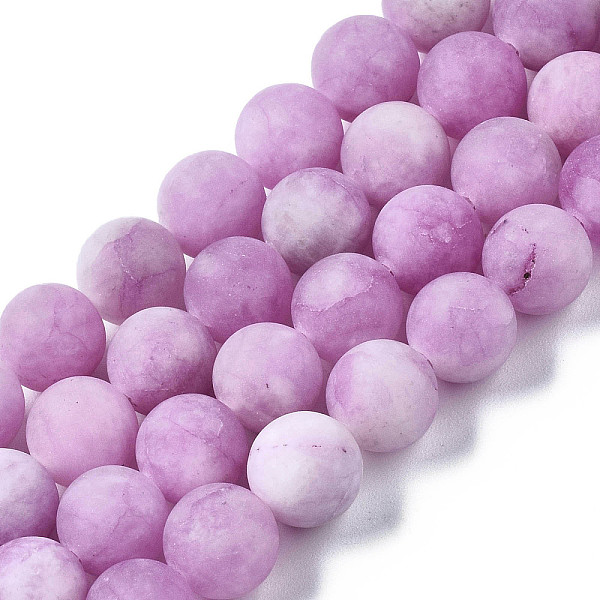 PandaHall Natural White Jade Bead Strands, Dyed, Frosted, Round, Medium Orchid, 8~9mm, Hole: 1mm, about 46~48pcs/strand, 14.9 inch White..., Purple
PandaHall Natural White Jade Bead Strands, Dyed, Frosted, Round, Medium Orchid, 8~9mm, Hole: 1mm, about 46~48pcs/strand, 14.9 inch White..., Purple