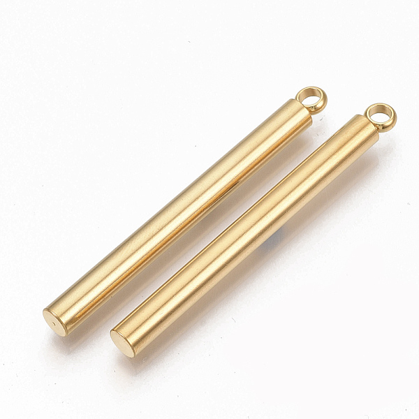 PandaHall 201 Stainless Steel Big Pendants, Bar, Golden, 55x5mm, Hole: 3mm 201 Stainless Steel Others
PandaHall 201 Stainless Steel Big Pendants, Bar, Golden, 55x5mm, Hole: 3mm 201 Stainless Steel Others
