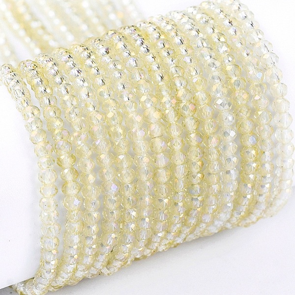 PandaHall Electroplate Glass Beads Strands, Full Rainbow Plated, Faceted, Rondelle, Champagne Yellow, 2x1.5mm, Hole: 0.6mm, about...
PandaHall Electroplate Glass Beads Strands, Full Rainbow Plated, Faceted, Rondelle, Champagne Yellow, 2x1.5mm, Hole: 0.6mm, about...