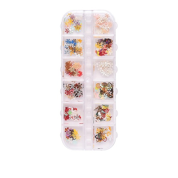PandaHall Christmas Theme Paper Nail Art Decorations, Mixed Shapes, with Plastic Storage Containers, Mixed Color, 3~8x2~6x0.1mm, 120pcs/box..., Multicolor
PandaHall Christmas Theme Paper Nail Art Decorations, Mixed Shapes, with Plastic Storage Containers, Mixed Color, 3~8x2~6x0.1mm, 120pcs/box..., Multicolor