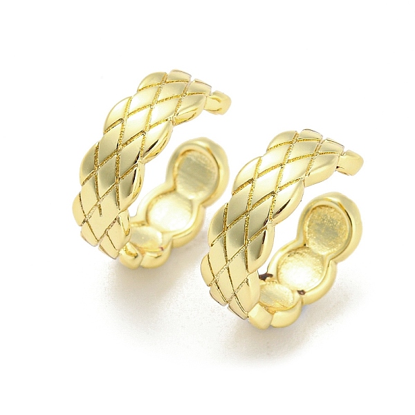 PandaHall Brass Rhombus Cuff Earrings, Non Piercing Earrings, Real 18K Gold Plated, 13x5x13.5mm Brass
PandaHall Brass Rhombus Cuff Earrings, Non Piercing Earrings, Real 18K Gold Plated, 13x5x13.5mm Brass