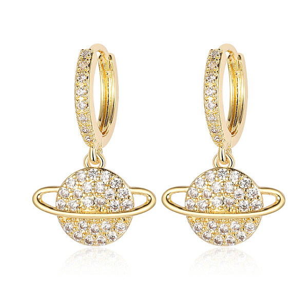 PandaHall Brass Micro Pave Clear Cubic Zirconia Hoop Earrings, Planet Dangle Earrings for Women, Real 18K Gold Plated, 27x15mm Cubic...
PandaHall Brass Micro Pave Clear Cubic Zirconia Hoop Earrings, Planet Dangle Earrings for Women, Real 18K Gold Plated, 27x15mm Cubic...