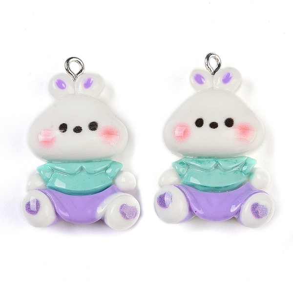 PandaHall Rabbit Resin Pendants, with Platinum Iron Loops, White, 32x20.5x9.5mm, Hole: 2mm Iron+Resin Rabbit White
PandaHall Rabbit Resin Pendants, with Platinum Iron Loops, White, 32x20.5x9.5mm, Hole: 2mm Iron+Resin Rabbit White