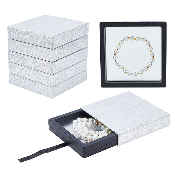 PandaHall Starry Sky Pattern Cardboard Boxes, with PE Plastic 3D Floating Frame Display Holder, for Jewelry Earrings, Necklaces, Rings..., Silver
PandaHall Starry Sky Pattern Cardboard Boxes, with PE Plastic 3D Floating Frame Display Holder, for Jewelry Earrings, Necklaces, Rings..., Silver